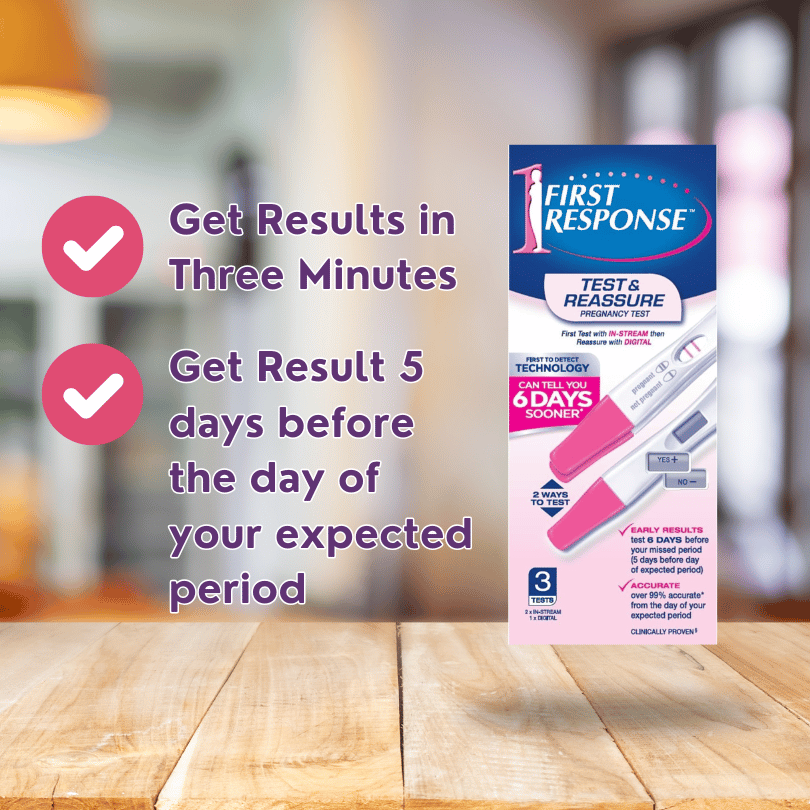 First Response Test & Reassure – 2 In-Stream & 1 Digital Pregnancy Tests